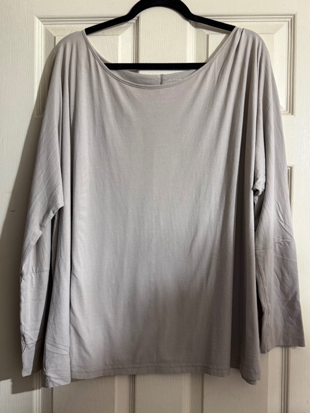 Green Cotton by Garnet Hill oversized long sleeve